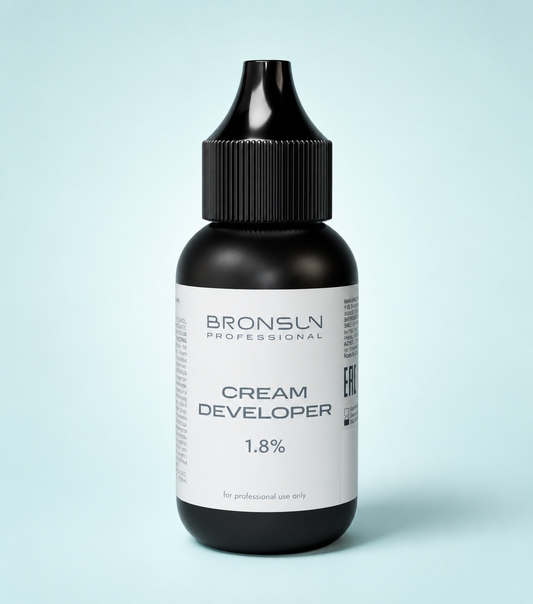 Bronsun Low-peroxide Oxidizing Cream Developer Gentle 1.8% For Smooth, And Precise Eyebrow Color
