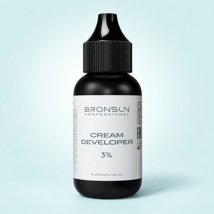 Oxidizing Cream Milk Developer 3% Bronsun tasaiselle, terävälle ja pitkäkestoiselle kulmakarvavärille