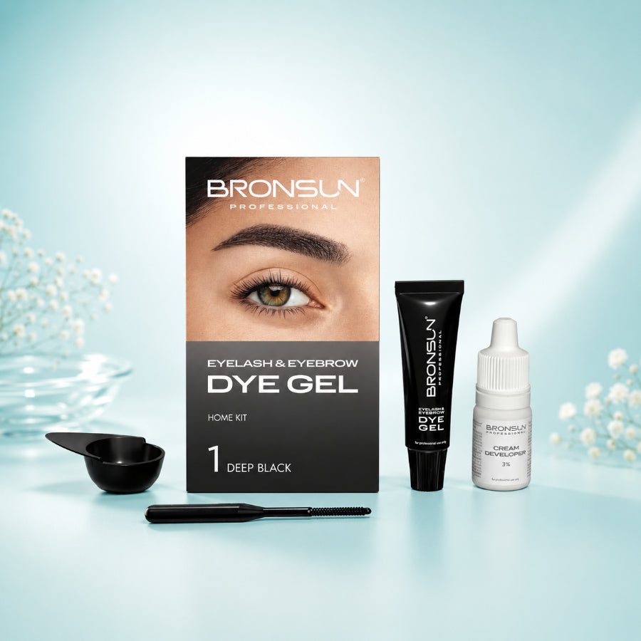 Bronsun Dye Gel Home Kit – Professional Eyelash and Eyebrow Tinting Set