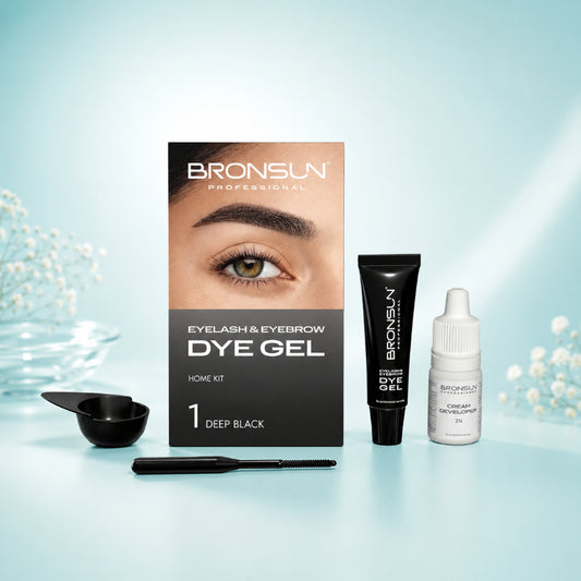 Bronsun Dye Gel Home Kit – Professional Eyelash and Eyebrow Tinting Set