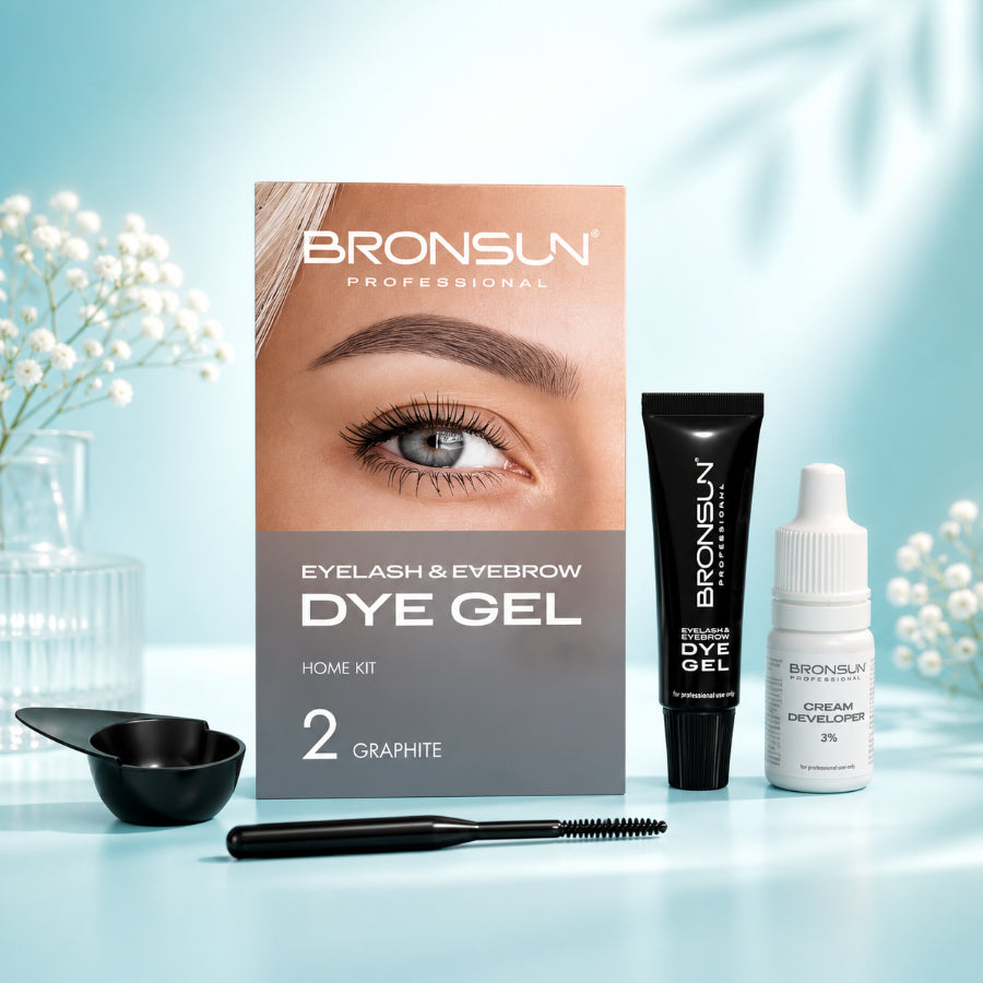 Bronsun Dye Gel Home Kit – Professional Eyelash and Eyebrow Tinting Set