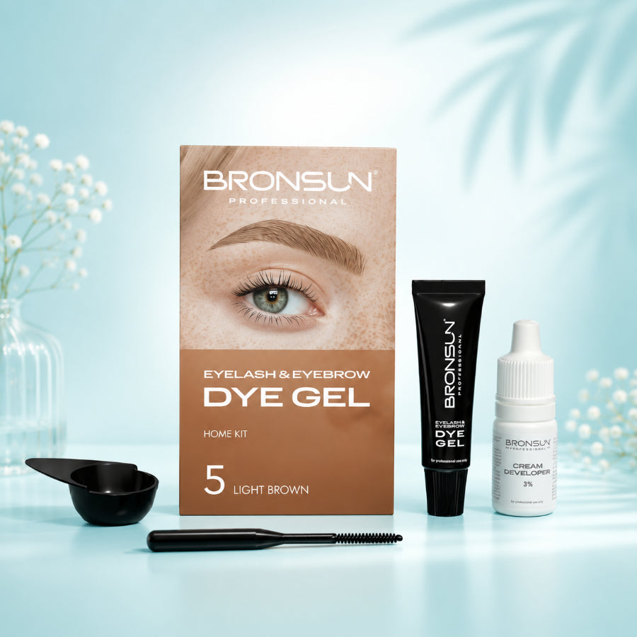 Bronsun Dye Gel Home Kit – Professional Eyelash and Eyebrow Tinting Set