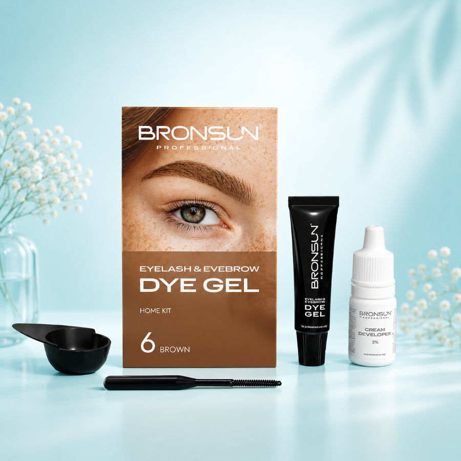 Bronsun Dye Gel Home Kit – Professional Eyelash and Eyebrow Tinting Set