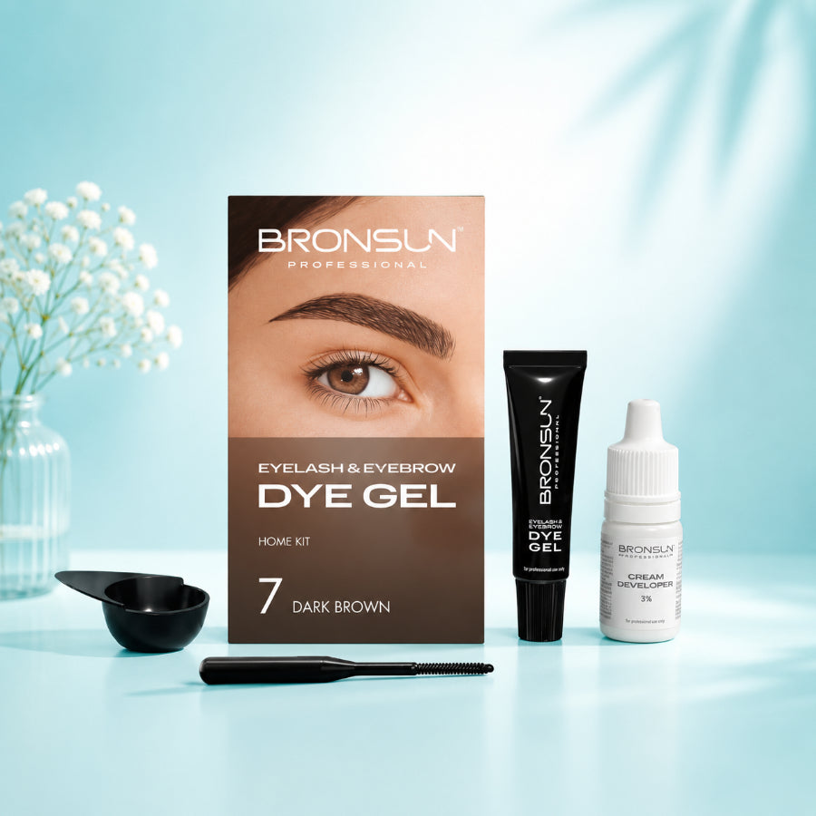 Bronsun Dye Gel Home Kit – Professional Eyelash and Eyebrow Tinting Set